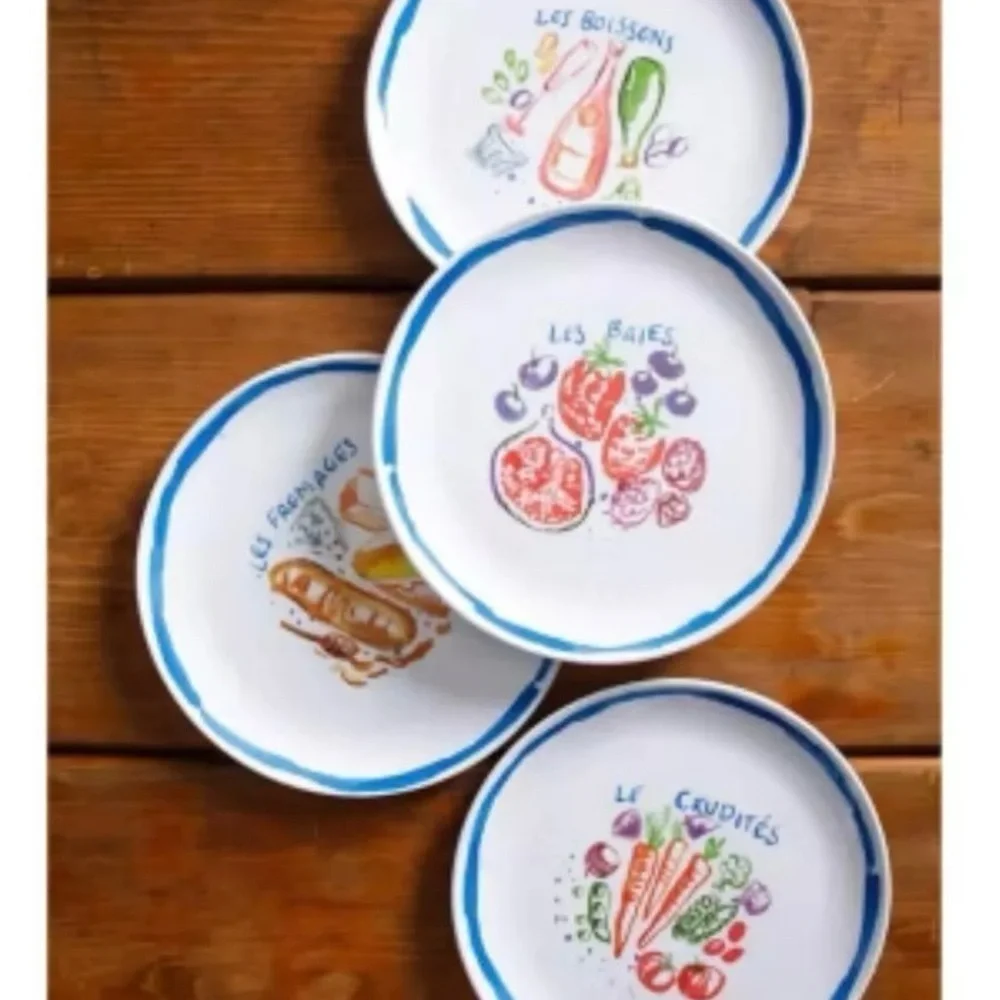 Sur La Table 12-Piece Multicolor Melamine Dinnerware Set 4 Place Settings